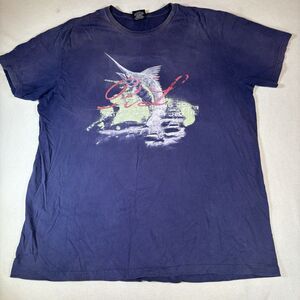 Rare VTG POLO RALPH LAUREN Swordfish Marlin Yacht T Shirt 90s Navy Blue SZ L